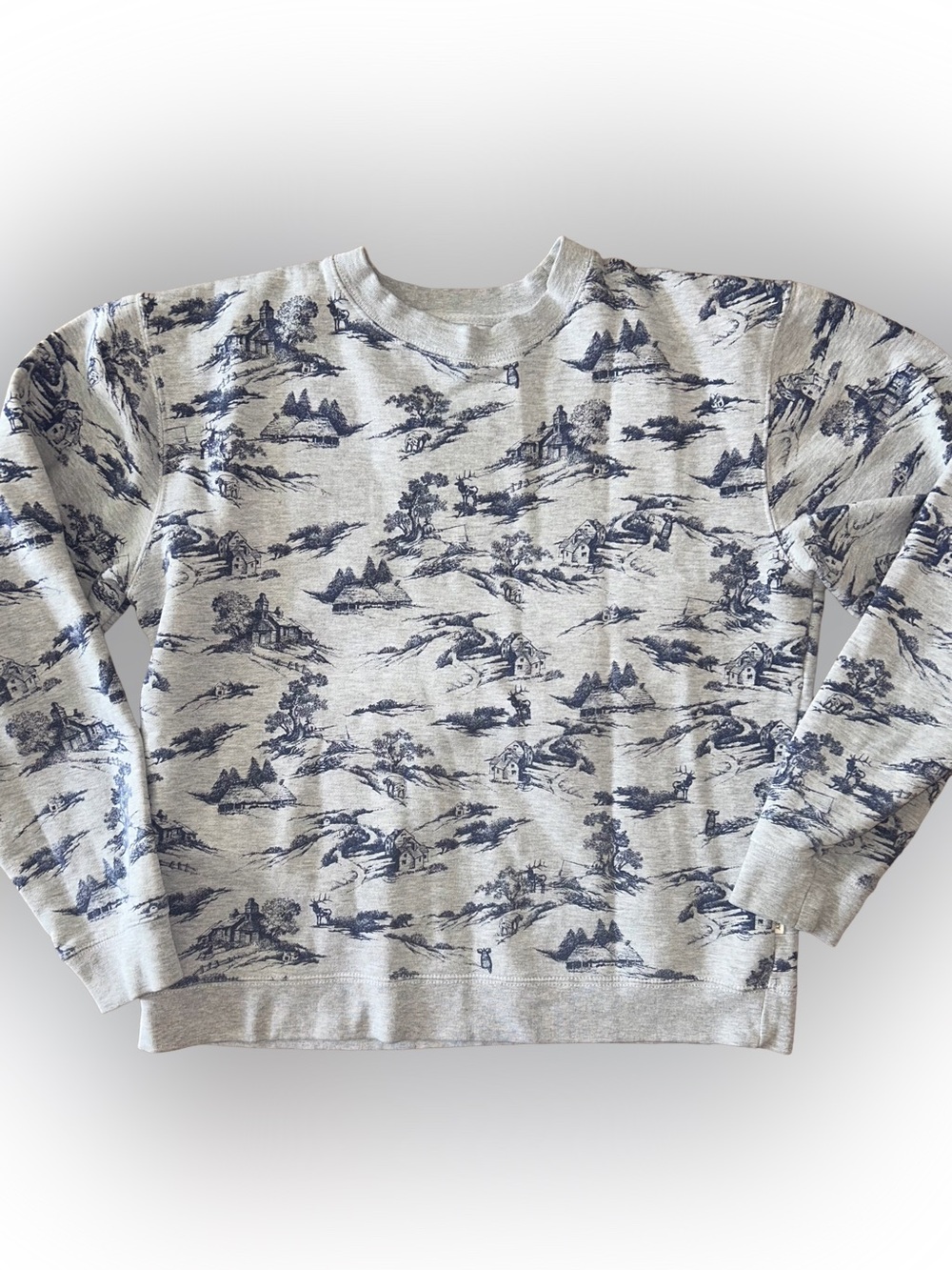 Obey Propaganda Outdoor Nature Print Gray Crewneck Sweatshirt